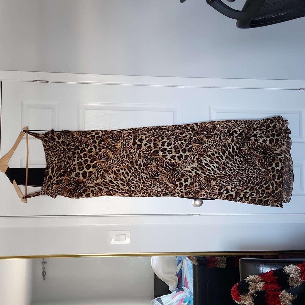 Full length formal dress.